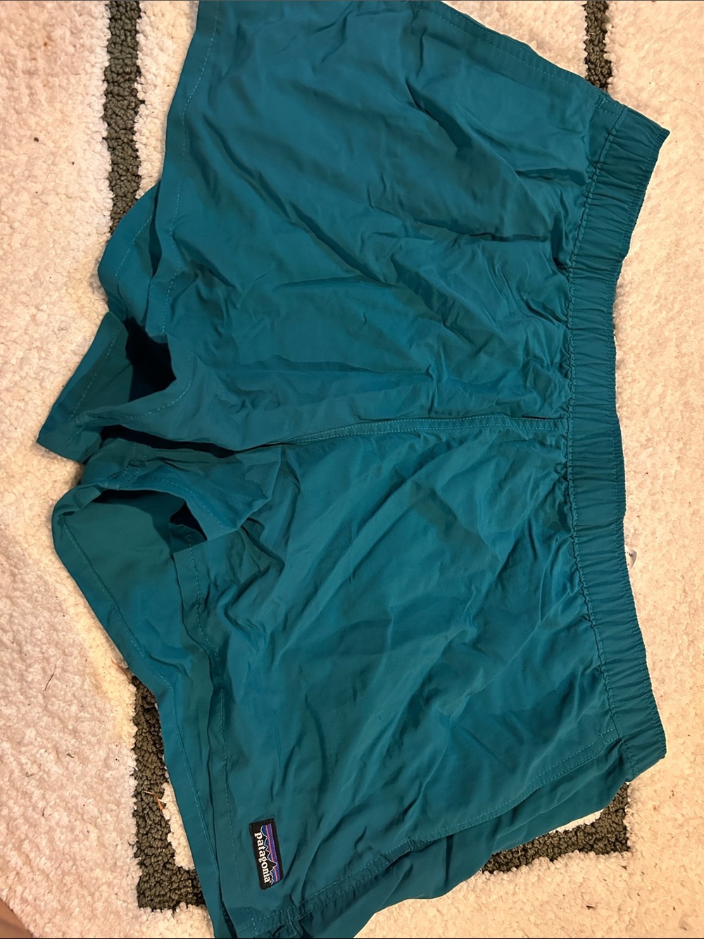 Patagonia Teal Active Running Shorts for Women XL
